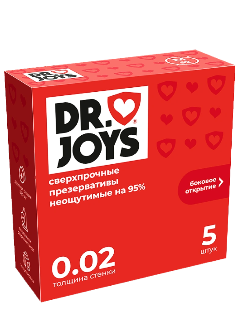 Упаковка ультратонких презервативов DR.JOYS, 5 штук