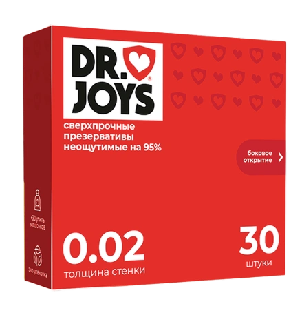 Упаковка ультратонких презервативов DR.JOYS, 30 штук